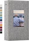 Photo Album 4x6 With 300 Pockets Fabric Linen Cover Photo Book Slip-in Pictur   