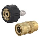 Pressure Washer Hose Connector Adapter Set Quick Connect Gun To Wand M22 To1 4in