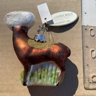 Old World Christmas Whitetail Deer  midwest Cbk  Glass Ornament W box 3 5    T