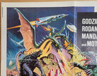 Destroy All Monsters Half-sheet Movie Poster Godzilla Rodan Mothra Toho Sci-fi