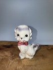 Vintage Mcm Puppy Ceramic Dog Figurine Bow Tie Made In Japan