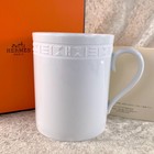 Hermes Paris Mug Cup Egee White Porcelain Tableware With Case