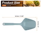 1 Pcs Plastic Skimmer Ladle With Handle Strainer Colander Ice Shovel  Dark Blue