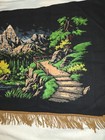Vintage Wall Hanging Cloth Fabric Painting Tapestry Retro Wall Decor Art Fringe