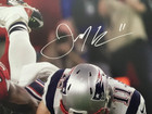 Julian Edelman Autographed 16x20  the Catch  Photo W  Inscription Jsa