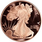 1 Oz  Highland Mint Copper Round  999 Fine - Walking Liberty - Tube Of 20