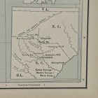 Antique 1887 Map Eastern United States   Territories  14   x11   