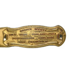 Evans Atty  Antique Vintage Advertising Collectable Brass Letter Opener  1 