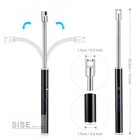 Electric Candle Lighter Dual Arc Plasma Flameless Usb Rechargeable Best Gift