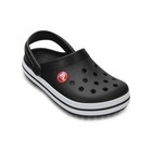 Crocs Classic Crocband Slip On Clogs Black White 11016-001 Unisex Sizes
