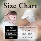 2 Pack Baby Sun Hats Toddler Beach Hat For Girls Boys 0-4 Years