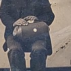 Antique Tintype 2 Two Men Doctor Bag Smoking Friendly Photo Vintage