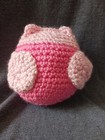 Adorable Crochet Pink Owl Handmade