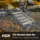 Asr Outdoor 27  Flared Aluminum Sluice Box  5 Gal Bucket Gold Panning Kit 18pc