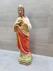 Sacred Heart Jesus Chalkware Religious Figure Statue Columbia Statuary Cs110 12 
