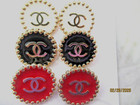 Lot Of Six Designer Mixed Cc Buttons Gold Tone Cc  24mm Chanel 6 Buttons