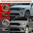 For Dodge Durango 2021-2024 Black Full Led Headlight Assembly W  Bulbs W o Afs