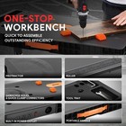  3-in-1  Heavy Duty Adjustable Height Foldable Folding Workbench Work Table