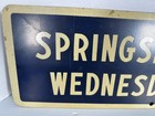 Vintage Metal Hotel Sign Springside Hotel Wednesday 6 30 Antique 