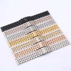 16mm-26mm Flat curved End Metal Watch Bracelet Stainless Steel Watch Band Strap