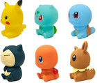 Pokemon Bath Toys - Pikachu  Squirtle  Snorlax  Eevee  Charmander And Bulbasaur