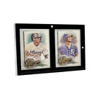 Cf 2 Slot Magnetic Card Holder - Black Border - Uv Blocking Acrylic