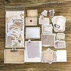 90 Pcs Kawaii Stationary Brown Cottagecore Scrapbook Paper Stickers With Old    
