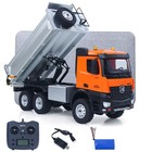Huina 1 14 14ch 6wd Rtr Rc Dumper 1598 Plastic Tipper Vehicle Model Light Sound