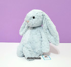Jellycat Bashful Beau Blue Bunny - Medium 12  - Authentic - Retired - Nwt