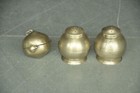 3 Pc Vintage Brass Handcrafted Round Solid Powder  Pill Boxes