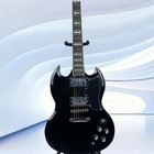 Christmas Black Electric Guitar  Chrome Hardware 6-string  Rosewood Fingerboard