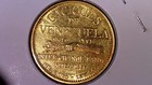 1957 Chief Tamanaco Venezuela 20 Bolivares Gold Coin - Circulated