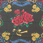 Vintage Harley-davidson Bandana Scarf Roses Biker Motorcycle 90s Usa