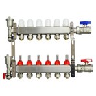 6 Branch Pex Radiant Floor Heating Manifold Set Flow Water Separator Kit G 1 2 