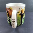 Americaware Coffee Mug Horses Ceramic Animal Horse - Microwave   Dishwasner Safe