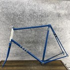 Vintage Trek Tri Series 65 Cm Road Bike Frame Reynolds 531c Usa Blue Large 130