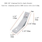 4 Pcs 3030 135 Degree Aluminum Profile Angle Corner Brackets Extrusion Mount