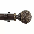 Lush 1 5 In  Dia 10 Ft  L Non-telescoping Single Curtain Rod In Cocoa
