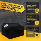 Black Microfiber Cleaning Cloth 6 Pack  12 5 X 12 5 Inch Microfiber Towels For 