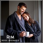 Ross Michaels Mens Robe Plush Big And Xx-large-3x-large  Black   Gray 