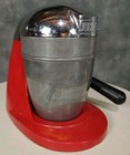 Vintage Juice King Juicer Model Jk-35 With Chrome Finish And Red Base