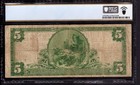 1902  5 First National Bank Note Currency Attleboro Massachusetts Pcgs Fine 12