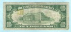 1929 10 Dollar National Currency  New York Frb B  Brown Seal  Circulated