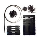 Pylex Deck Sunblind System Black Pivoting Metal Steel With Hardware Kit