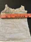 Antique White Cotton Chemise For Antique French Or German Doll Lot 1316