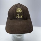Vtg Ups Kids Uniform Hat Elastic Brown Youth Made In The Usa Child Cotton