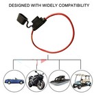 10 Packs 12 Gauge Atc Fuse Holder In-line Awg Wire Copper 12 Volt Power Blade