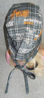 Handmade Flannel Plaid Motorcycle Mania Chemo Biker Do Rag Medical Scrub Hat Cap
