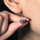Pear Shaped Australian Doublet Opal Stud Earrings Silicone Backs 14k Gold