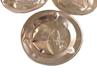 Mcdonald s Aluminum Ashtray Lot Of 3  1980s Fast Food Smokers Collectible 